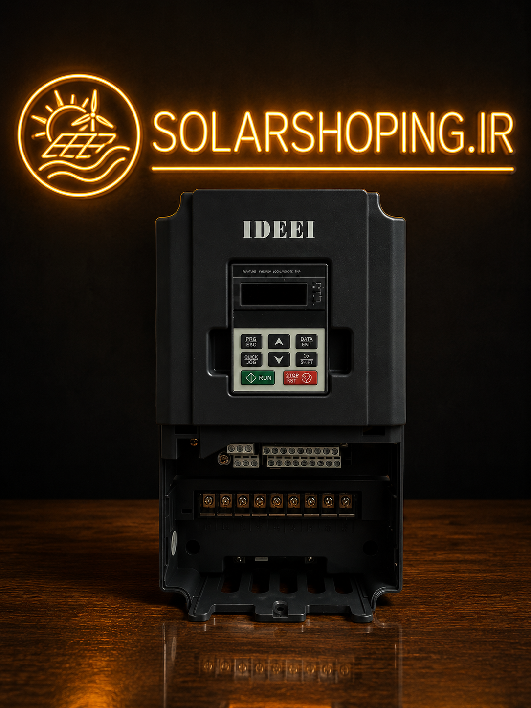 اینورتر خورشیدی پمپ آب IDEEI مدل X100-5R5G-4-PV | توان 5.5 کیلووات | سه فاز | MPPT داخلی